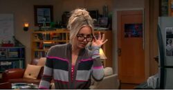Penny using glasses