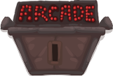Arcade door closed