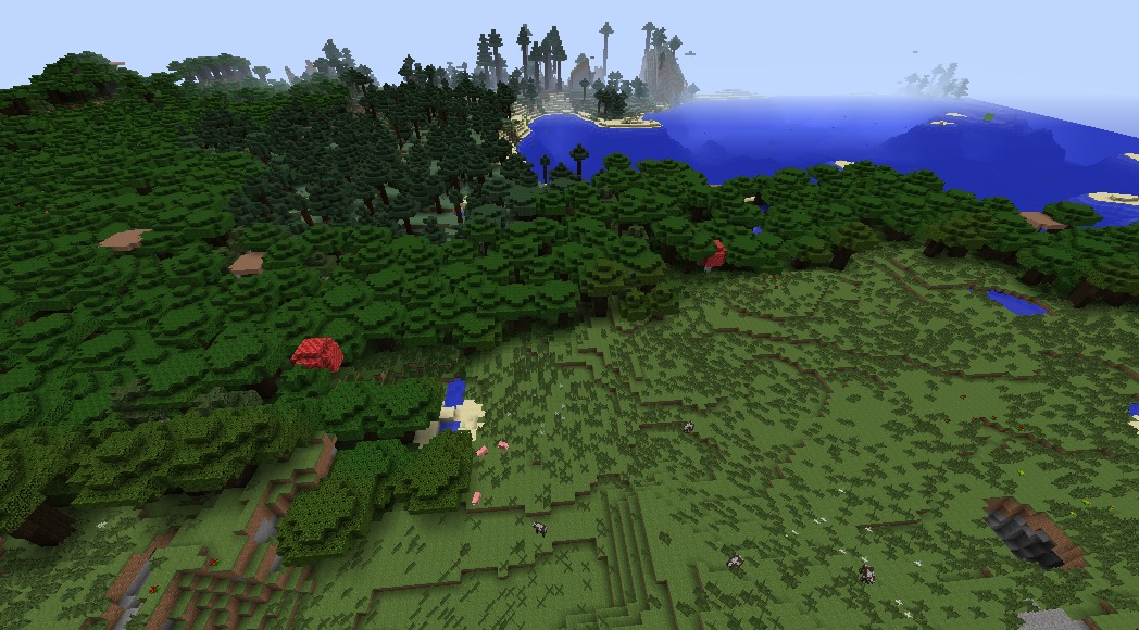 Карта minecraft the forest