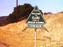 Ojai roadsign