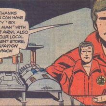 six million dollar man rocket ship toy