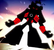 Makuta päävoimanaamio animaatiossa