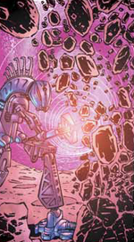 Comic Staff of Disintegration In Use