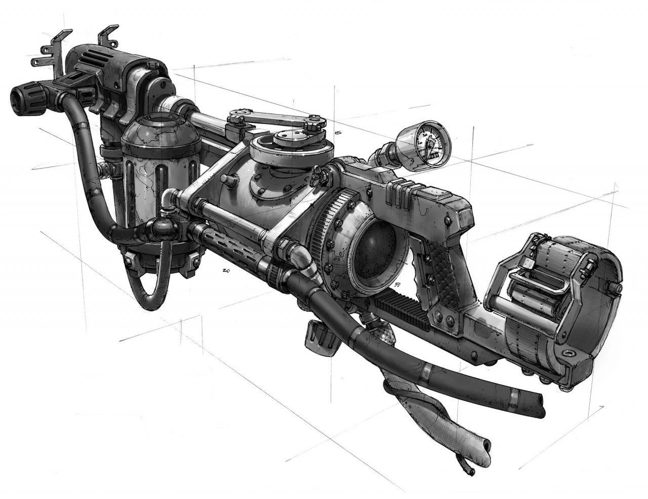 Image Bio2 Rivet Gun Concept Art.jpg BioShock Wiki FANDOM powered