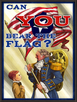 MotorizedPatriotBearFlag