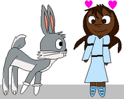 Britta Grimaldi and Rabbit