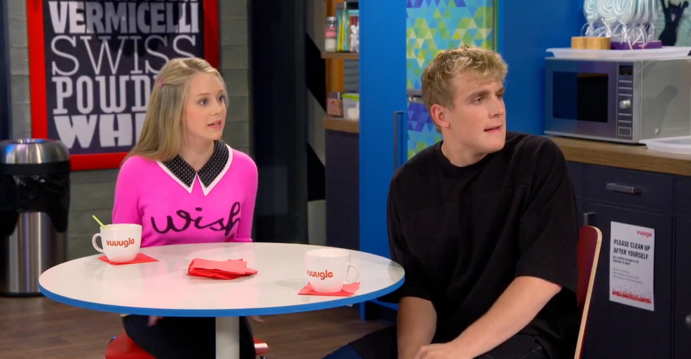 Image Amelia and Dirk observe Horse Face Guy.jpg Bizaardvark Wiki