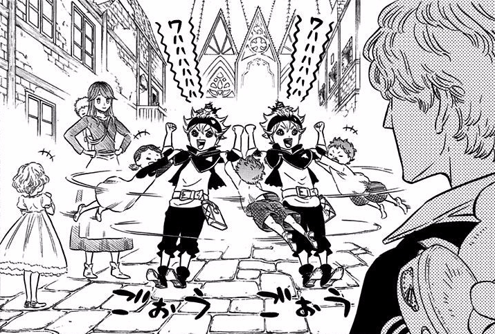 Image - Asta plays with the children.png | Black Clover ...