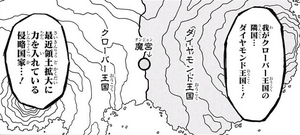 Situación geográfica de los Reinos del Trébol y del Diamante