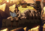 Lotus and his group escaped from the dungeon
