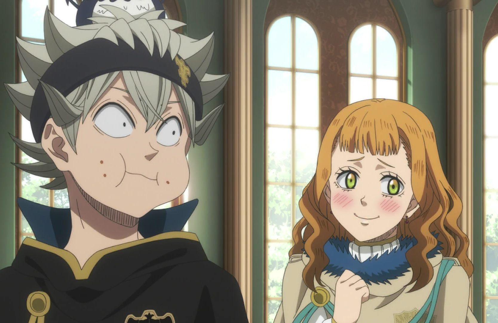 Image Mimosa Interacting With Asta During The Banquetpng Blac