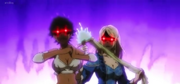 Charlotte and Sol rages on man