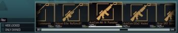 Premade weapon bar