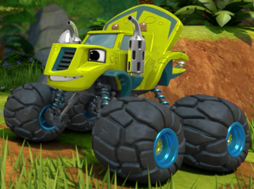 blaze and the monster machines green truck