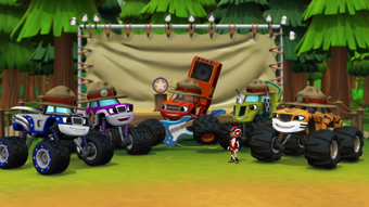 blaze and the monster machines truck rangers