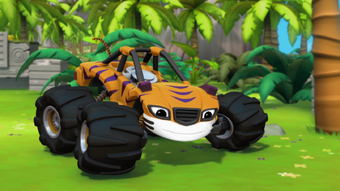 blaze and the monster machines super tiger stripes