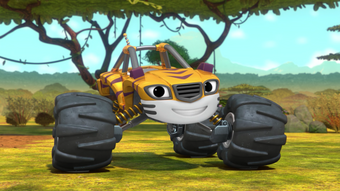 blaze and the monster machines super tiger stripes