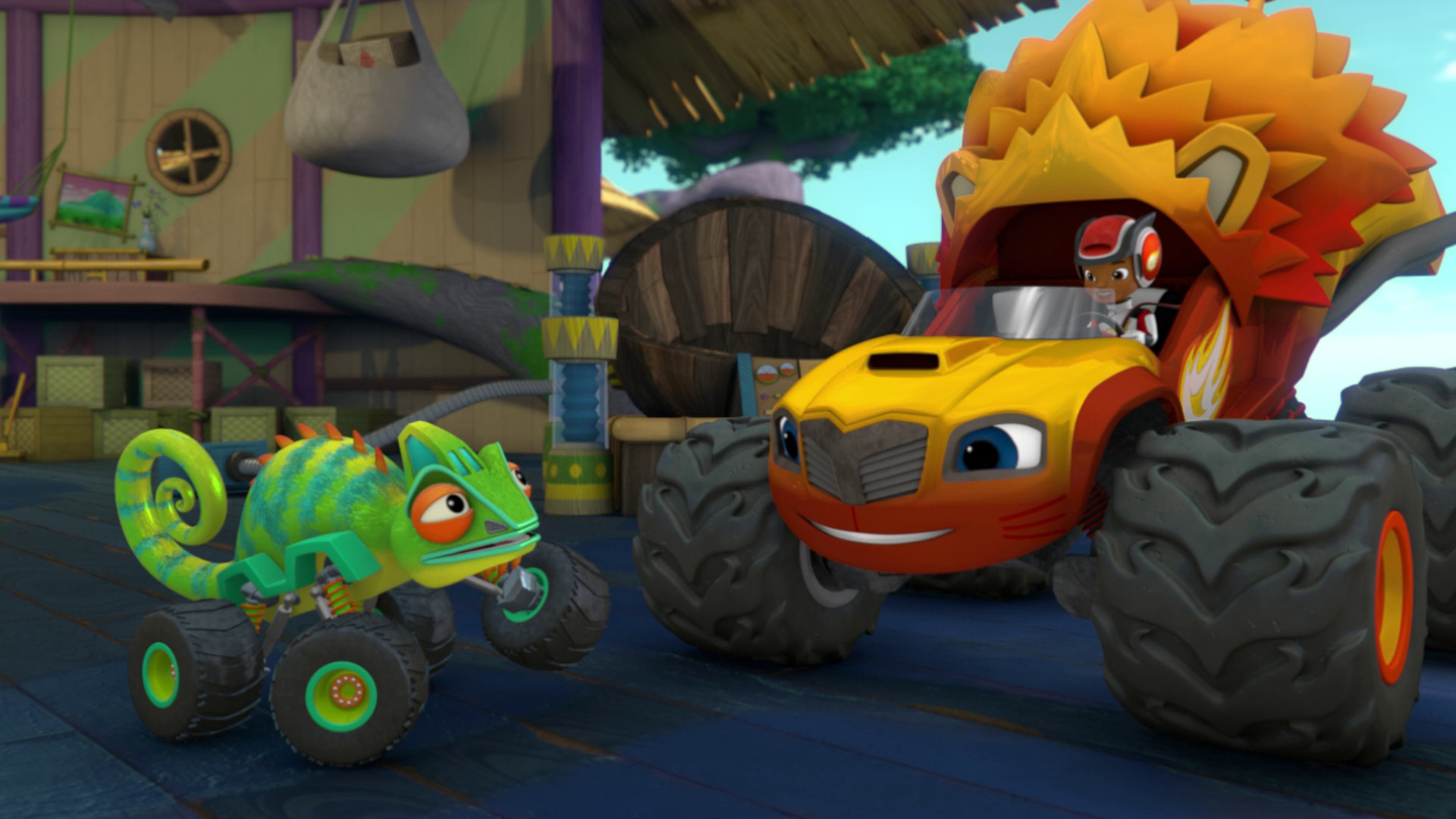 blaze and the monster machines animals