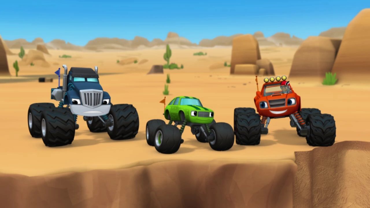 blaze and the monster machines team truck challenge