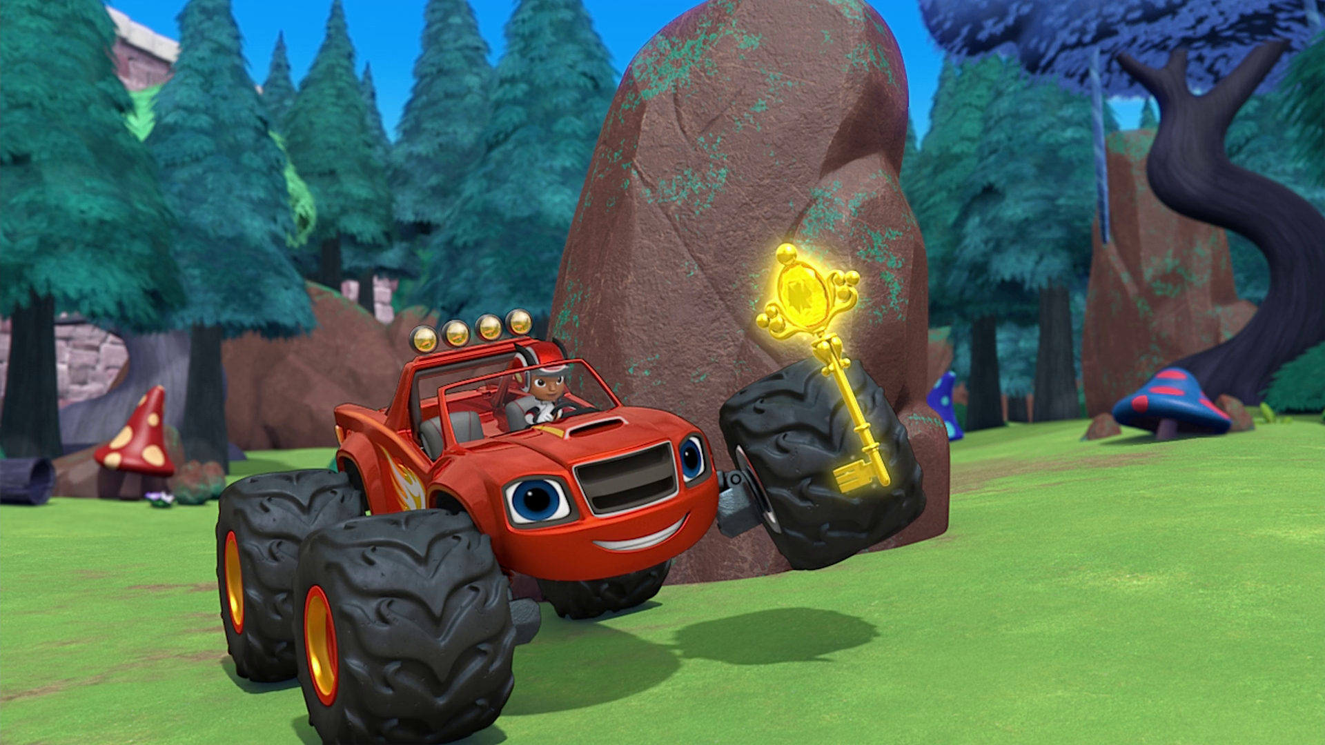 lion blaze monster truck