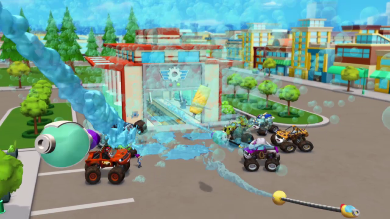 blaze and the monster machines truck wash