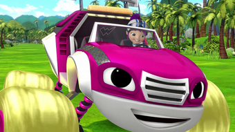 blaze and the monster machines pink truck