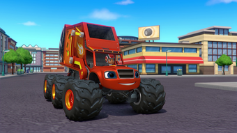 blaze and the monster machines garbage truck