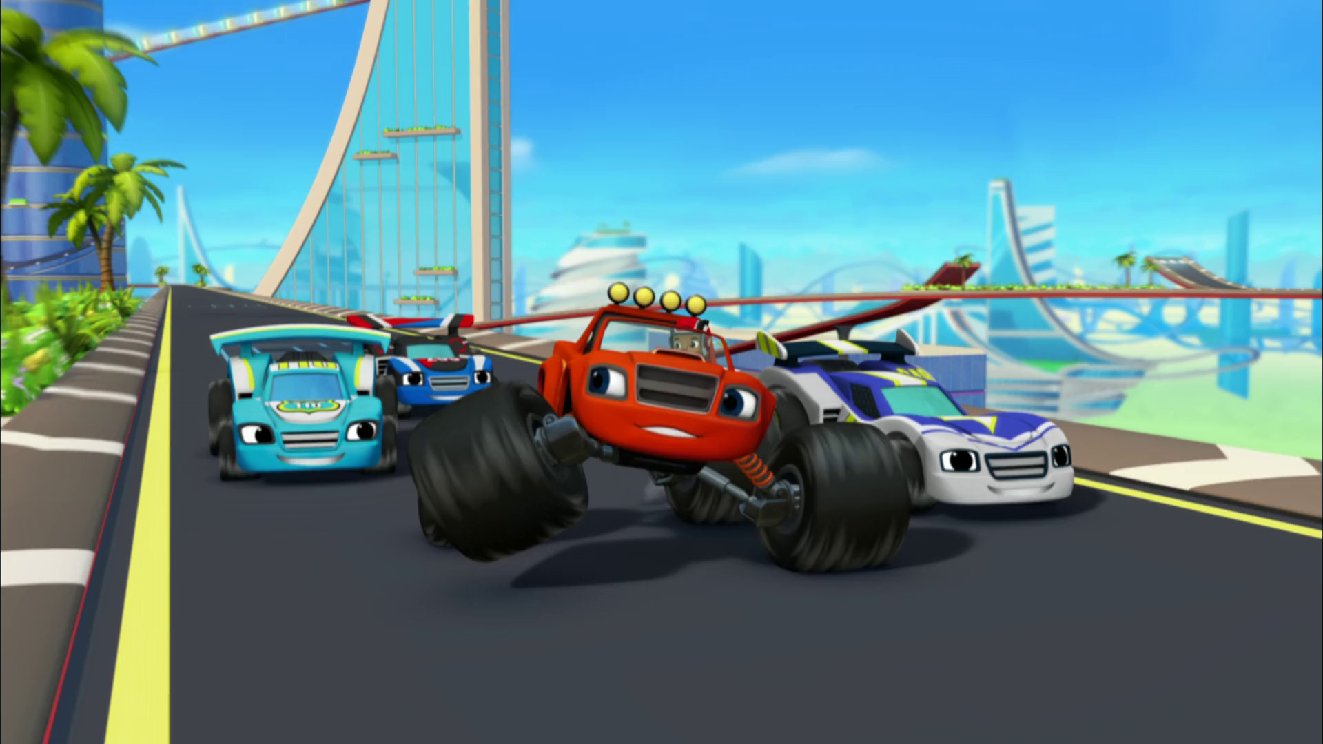Blaze And The Monster Machines Hundred Mile Race Games | Gameswalls.org