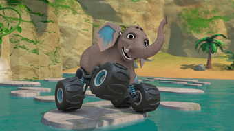 blaze and the monster machines elephant