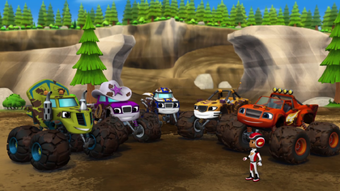 blaze and the monster machines truck wash