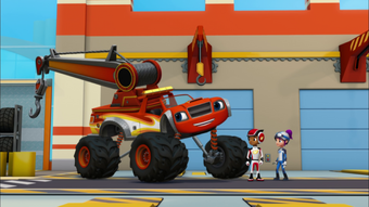 blaze and the monster machines tow truck team