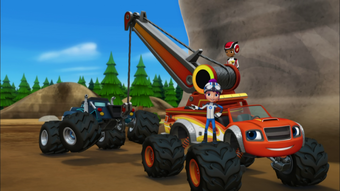 blaze and the monster machines tow truck team