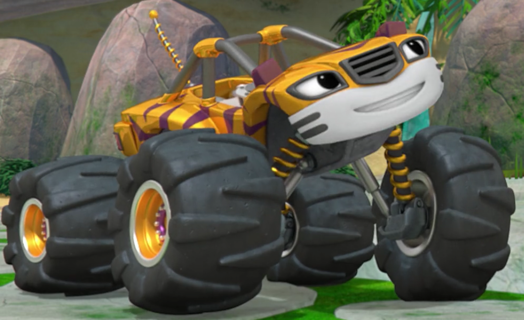 blaze and the monster machines super tiger stripes