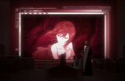 Rukia and Ichigo observe Nozomi's message