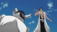 E202 Kenpachi sparing Nnoitra