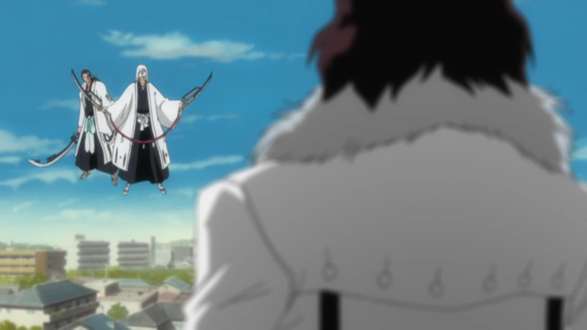 Shunsui Kyōraku & Jūshirō Ukitake vs. Coyote Starrk Bleach Wiki