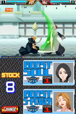 BleachBladeofFateIchigoAttackingRenji