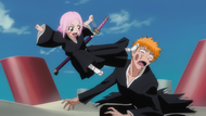 E196 Yachiru kicks Ichigo