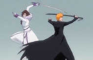 Muramasa appears behind Ichigo
