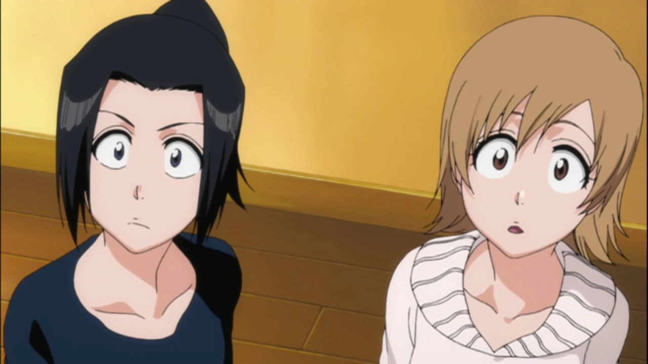 Obraz Ep348 Karin i Yuzu zaskoczone bratem.png Bleach Wiki FANDOM