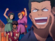 O20 Isshin, Karin, Yuzu i Sado na pokazie sztucznych ogni