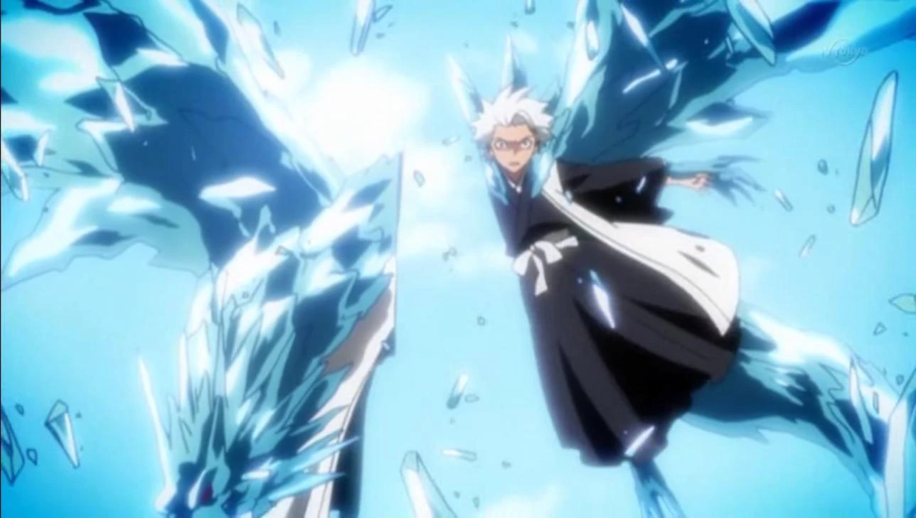 Imagen Hitsugaya siendo partido por Harribel.jpg Bleach Wiki