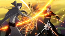 Shuren peleando con Ichigo