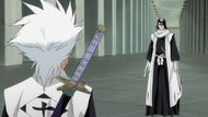 Byakuya Encounters Reigai Hitsugaya