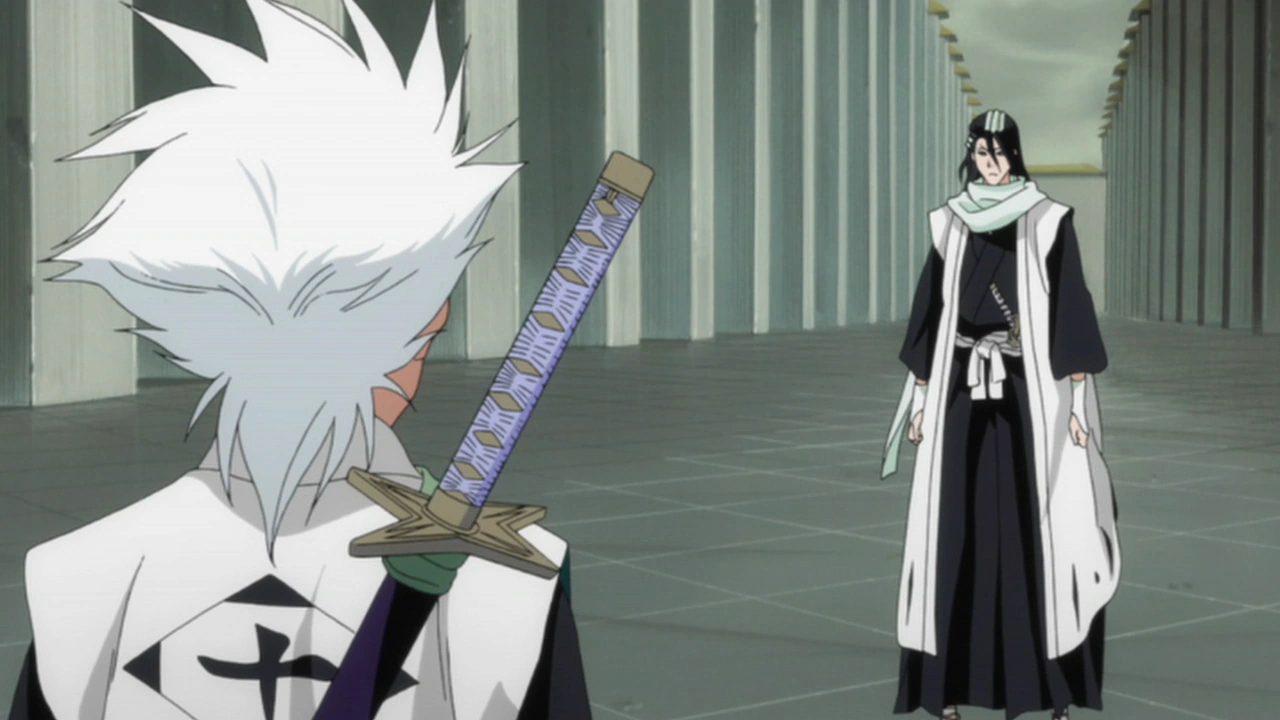 Image Byakuya Encounters Reigai Hitsugaya.png Bleach Wiki FANDOM