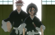 MONRukia and Renji emerge