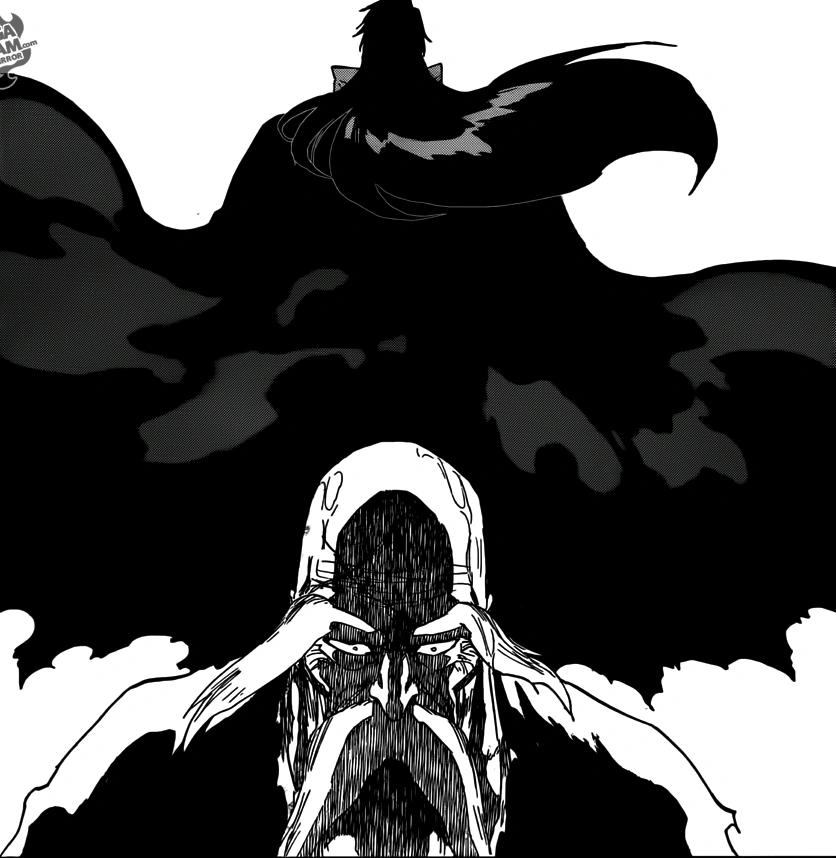 смерть генрюсая блич. ямамото генрюсай против яхве. ямамото против яхве. ямамото яхве. блич айзен против яхве.