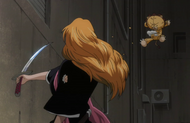 Rangiku Cuts Kon