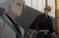 257Ichigo asks Hitsugaya what is going on