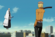 Hirako aproaches Yamamoto